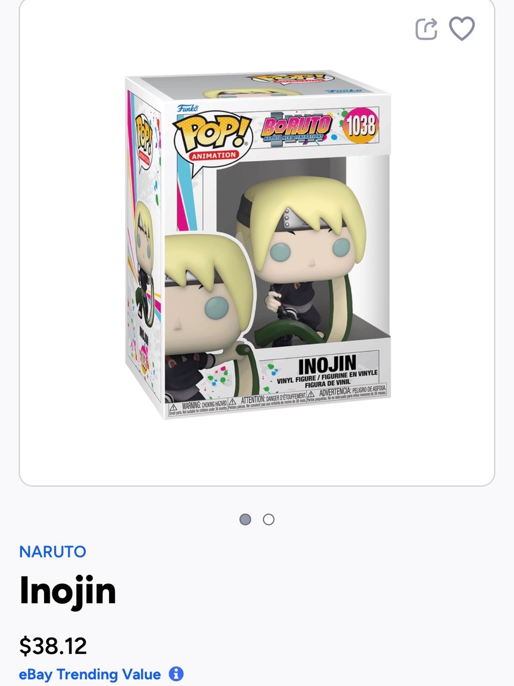 Funko Pop! Animation Inojin Vinyl Figure - 1038